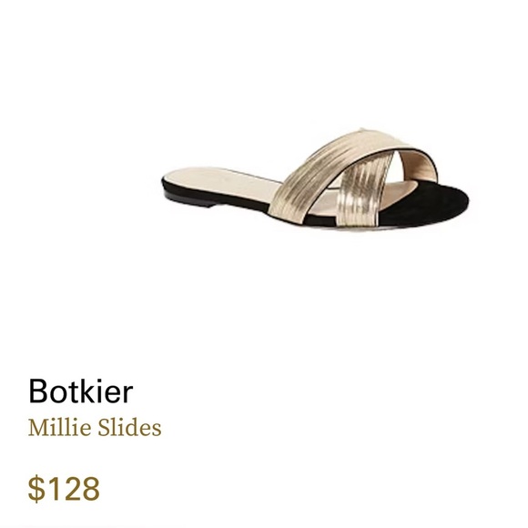 Botkier Women's Millie Chain Embellished Suede Crisscross Slide Sandals Size 7 - Picture 6 of 9